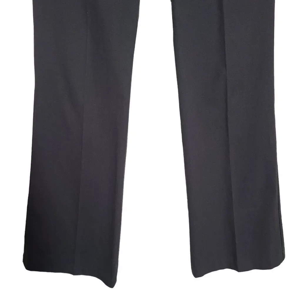 Theory Women's size 4‎ bootcut career trouser pants charcoal gray USA made